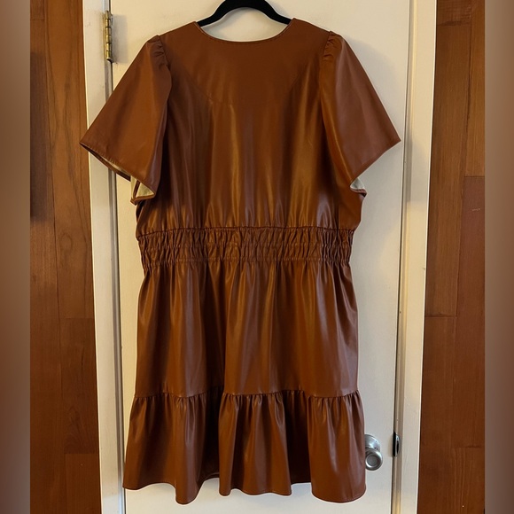 Anthropologie The Somerset Mini Dress Faux
Leather Edition - Picture 3 of 7
